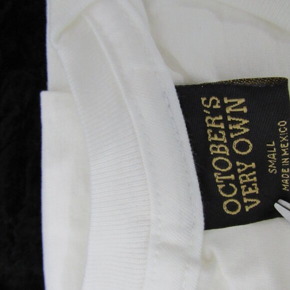 October Very Own White Red Logo Varsity O T-Shirt OVO Cotton Unisex Small - Picture 8 of 11